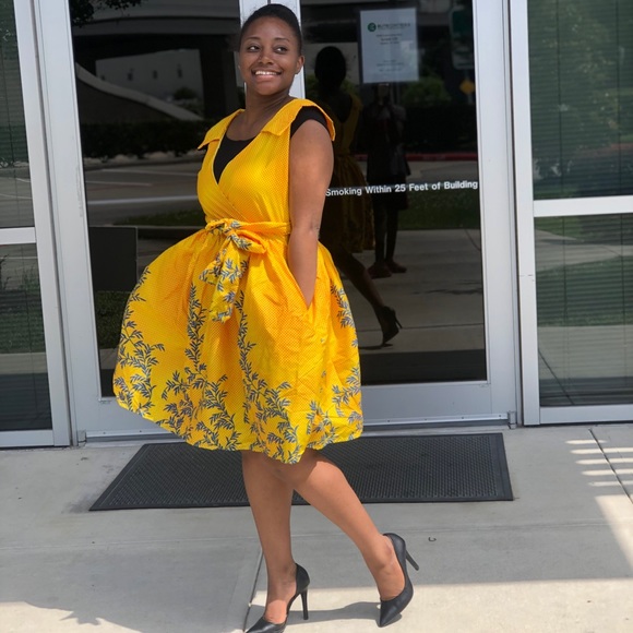 African Ankara print women dress - Picture 3 of 4